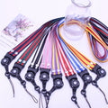 Quick-Release Detachable Ring Phone Lanyard - Striped Neck Strap